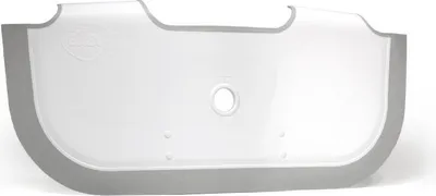 Produktbild von BABYDAM Baby-Badezubehör Wannenminderer mit Ablaufstöpsel grau weiß