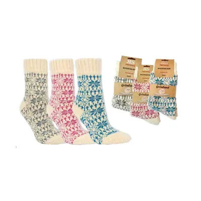 Produktbild von RS Harmony Grönland Wollsocken Norwegermuster Petrol 1 Paar Gr. 35-38