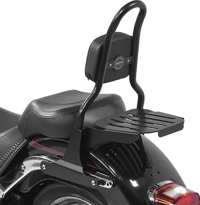 Image de Sissy Bar CSM Fix pour Harley Davidson Fat Boy 07-17 avec porte-bagages s