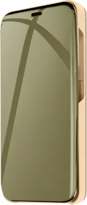 Produktbild von Avizar, Samsung Galaxy S24 Klapphülle mit Spiegeleffekt Standfunktion, Gold
