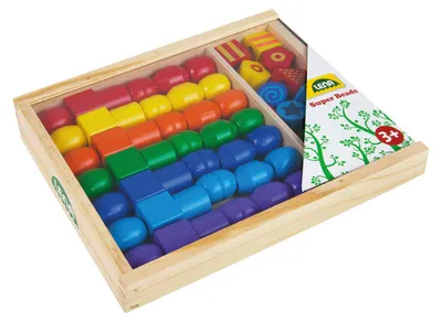 Zdjęcie produktu dla Duże drewniane koraliki nitkowe