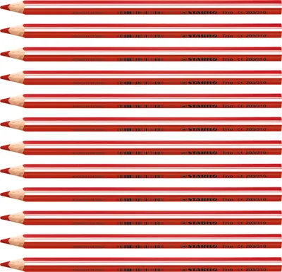 A stack of red and white striped pencils.