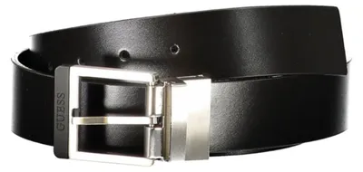 Produktbild von Wendbarer Herren Ledergürtel in Schwarz mit Metallschnalle