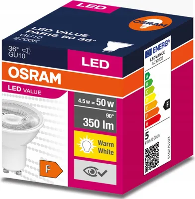 Produktbild von OSRAM GU10 LED-Lampe 4,5 W 2700 K 36°