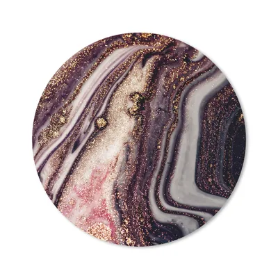 Produktbild von MuchoWow® Mauspad Mousepad Marmor - Rosa - Gold - Glitzer - Marmoroptik 50x50 cm - Mousepads - Maus Mat - Pad - Mausunterlage - Vinyl