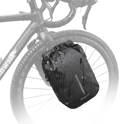 Produktbild von Fahrrad Gepäckträgertasche Wasserdicht 6L Vorne Fahrradtasche für Gepäckträger mit Schultergurt