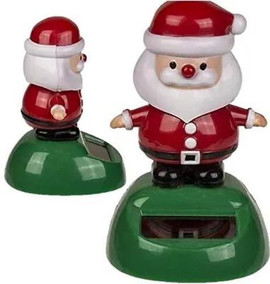 Produktbild von Solar Wackelfigur Wackelweihnachtsmann Nikolaus Weihnachtsmann