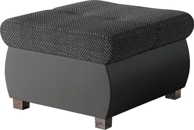 Produktbild von MIRJAN24 Polsterhocker Orkan Klein, Moderne Sitzhocker vom Hersteller, Holzkonstruktion, 60x60x39 cm (Farbe: Soft 029 + Majorka 03)