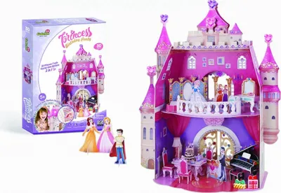 Produktbild von Cubic Fun CUBICFUN 3D puzzle Princess birthday house