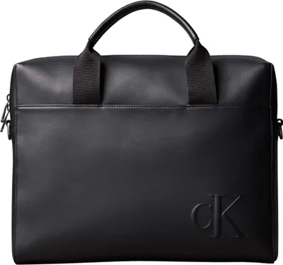 Produktbild von Calvin Klein Herren Laptoptasche Bold Commuter mit Schulterriemen, Schwarz (Blac