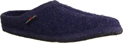 Produktbild von Haflinger Walktoffel Alaska 611001-72 Herren Hausschuh, Jeans, Schurwoll, NEU - Haus - hüttenschuhe Herren Hausschuhe, Blau
