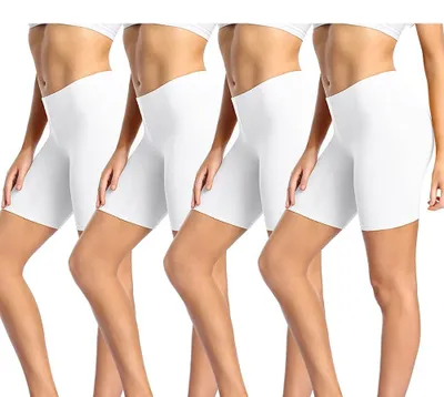 Produktbild von Damen Boxershorts aus Baumwolle, hohe Taille, 4er-Pack