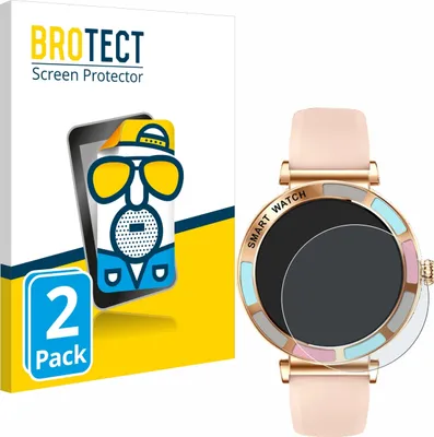 Produktbild von 2x BROTECT Schutzfolie für Bekomiya Smartwatch 1.27" Displayschutz Displayschutzfolie Folie Matt Entspiegelungsfolie