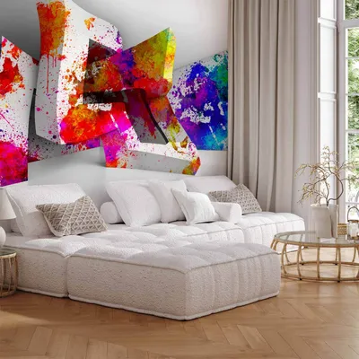 Produktbild von Selbstklebende Folie Fototapete - Three-dimensional Shapes 441x315 cm 3D a-C-0099-a-a