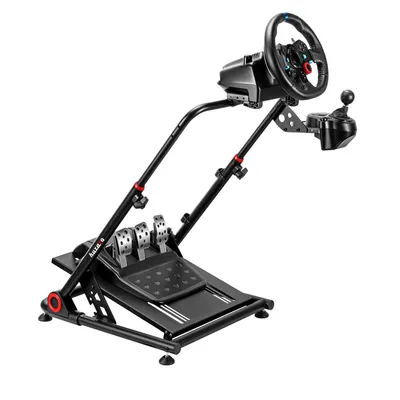 Produktbild von Huzaro Speed 3.0 | Racing Lenkradständer Gaming Lenkrad Fahrsimulator Rennsport Compatible Wheel Steering Stand | für Logitech Fanatec Thrustmaster