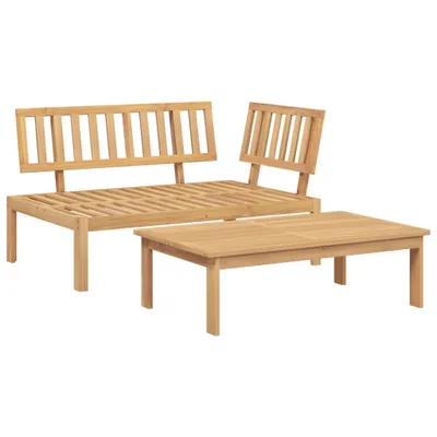 Immagine prodotto di vidaXL Set di divani da giardino a 2 pezzi in pallet di legno massiccio di acacia