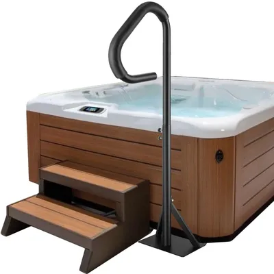 Immagine prodotto di VEVOR corrimano per vasca idromassaggio 88,9-144,8 cm regolabile in altezza ringhiera per spa corrimano per piscina in lega di alluminio acciaio inox resistente alla corrosione corrimano per piscina 272 kg capacità di carico maniglione ausilio all'accesso