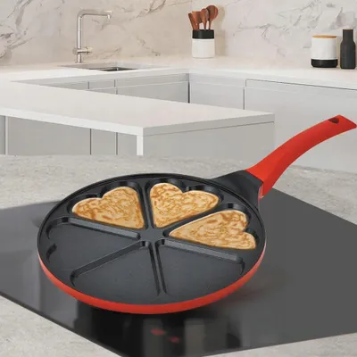 Zdjęcie produktu dla mellerware MR-1222-A HEART pancake pan