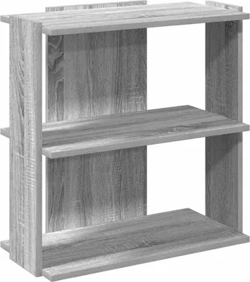 Immagine prodotto di vidaXL Libreria 3 ripiani Grigio Sonoma 60x30x60 cm Materiale a base di legno
