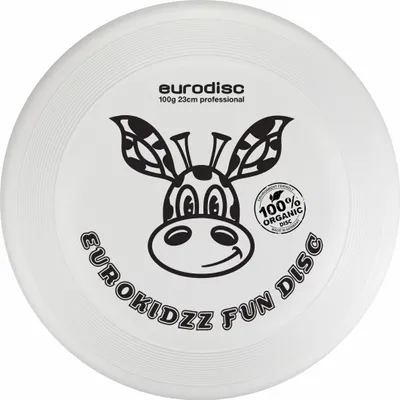 Produktbild von Kinderfrisbee Eurodisc Kidzz Giraffe 100 gr White ED0100WHGF Weiss 23 cm