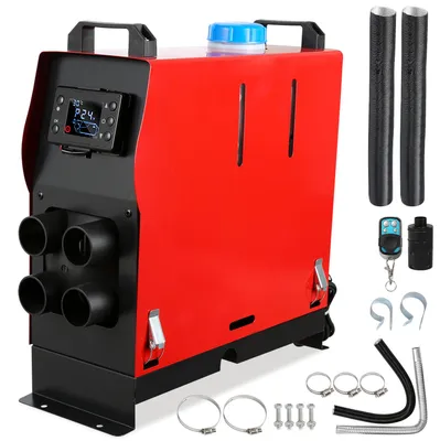 Obrázok produktu pre Peviasot, dieselový stojanový ohrievač, vzduchový ohrievač, 12 V, 8 kW, vertikálny. Dieselový ohrievač, vzduchový ohrievač s LCD displejom a diaľkovým ovládaním, vhodný pre automobily, nákladné vozidlá a karavany