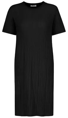 Produktbild von Sublevel Mittellanges Kleid Damen JERSEY PLISSEE DRESS schwarz S