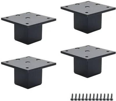 Produktbild von Möbelbeine - 4 Stück, 5 cm hoch, schwarz