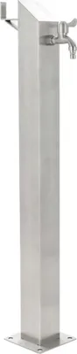 Produktbild von Garten-Wassersäule Edelstahl Quadratisch 95 cm