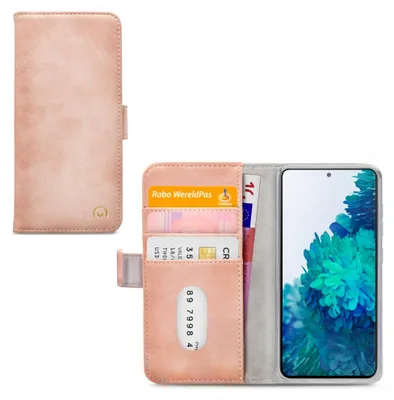 Produktbild von Mobilize Elite Gelly Handyhülle für Samsung Galaxy S20 FE Hülle Klapphülle Geldbörse - Soft Pink