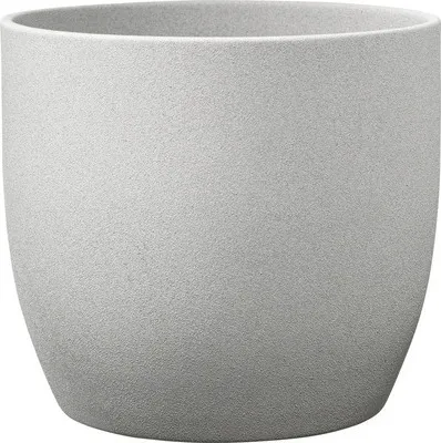 Produktbild von Blumentopf Soendgen Basel Stone Keramik Ø 27 cm H 26 cm hellgrau