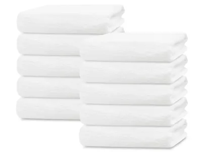Produktbild von 10er Set Handtücher 100% Baumwolle, 50x100 cm, Weiß