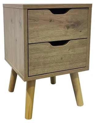 Produktbild von Nachttisch 2 Schubladen Thekla Artisaneiche