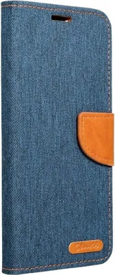 Produktbild von Elegante Buch-Tasche Hülle Fancy "Canvas"Book-Style Kartenfächer Wallet Schale kompatibel mit Xiaomi Redmi Note 13