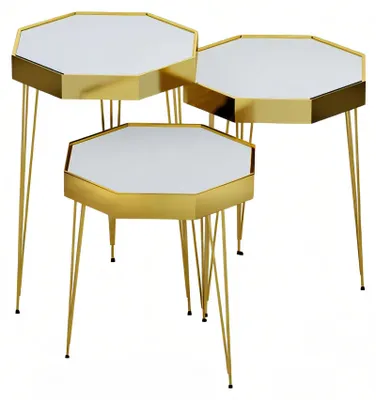 Immagine prodotto di Tavolini in legno bianco dal design minimalista