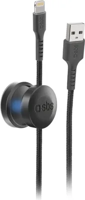 Produktbild von SBS TEMAGLIGDG USB Kabel 2 m USB A USB C/Lightning Schwarz