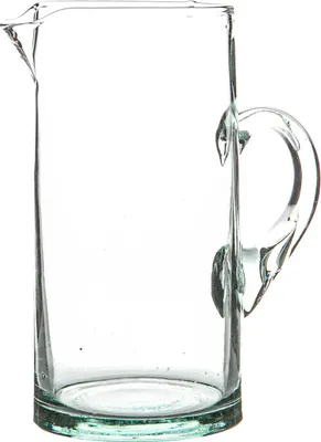 Produktbild von Nicola Spring Jebel Krug aus recyceltem Glas – 1 Liter – transparent
