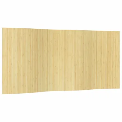 Produktbild von Paravent Hell Natur 165x400 cm Bambus