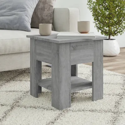 Produktbild von The Living Store Couchtisch Grau Sonoma 40x40x42 cm Holzwerkstoff