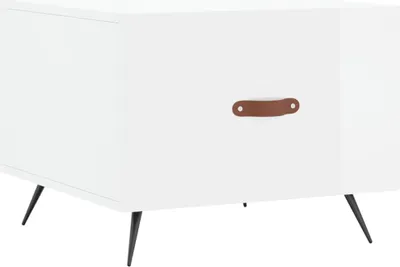 Produktbild von vidaXL Couchtisch Hochglanz-Weiß 50x50x40 cm Holzwerkstoff