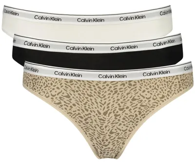 Image de Ensemble bikini slip pour femme : 3 couleurs, élastique, logo imprimé