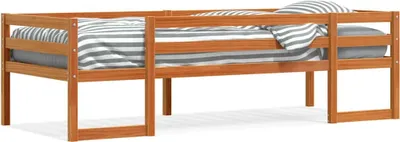Obrázek produktu pro vidaXL Dětská postel vosk hnědá 75x190 cm z masivního borovicového dřeva