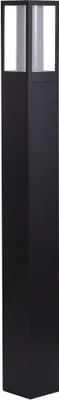 Produktbild von Pollerleuchte Aluminium GU10 IP44 73 cm hoch Schwarz Weiß eckig Modern Wegeleuchte