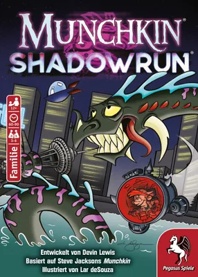 Produktbild von Pegasus Munchkin Shadowrun, Kartenspiel, Familie, 12 Jahr(e), 60 min, 90 min, Familienspiel