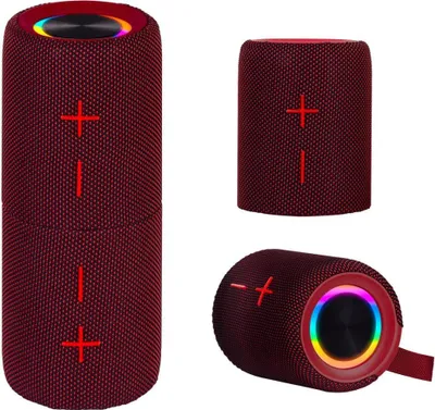 Zdjęcie produktu dla Trevi XR 8A44 DOUBLE, 20 W, Bezprzewodowy, USB Type-C, Przenośny głośnik stereo, Czerwony, Cylidner