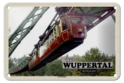 Produktbild von Blechschild Städte Wuppertal Deutschland Schwebebahn 18x12cm Schild