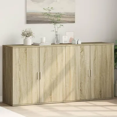 Obrázok produktu pre vidaXL Príborníky 2 ks Sonoma dub 79x38x80 cm Materiál na báze dreva