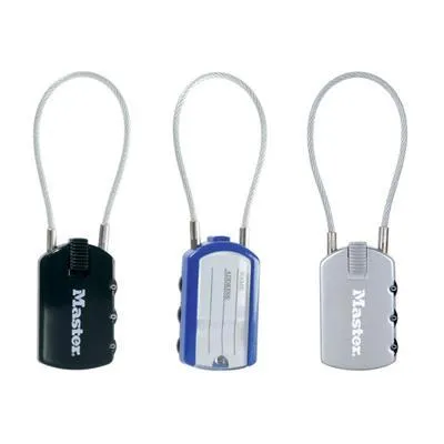 Zdjęcie produktu dla Kłódka MasterLock, 3-cyfrowa, linka stalowa 15 cm