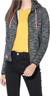 Zdjęcie produktu dla Bluza damska Canadian Peak Gap Lady dresowa sportowa kangurka z kapturem szara L