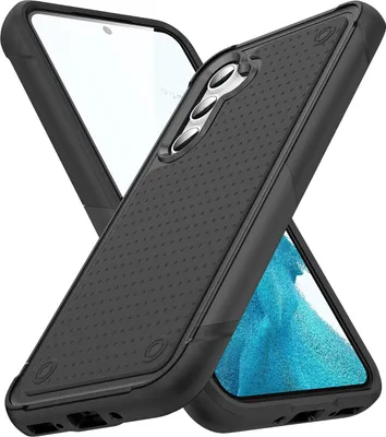 Produktbild von Für Samsung Galaxy A54 Hülle Militärqualität Stoßfest Hybrid 2 in 1 Hart PC Weich TPU Handyhülle Schwarz