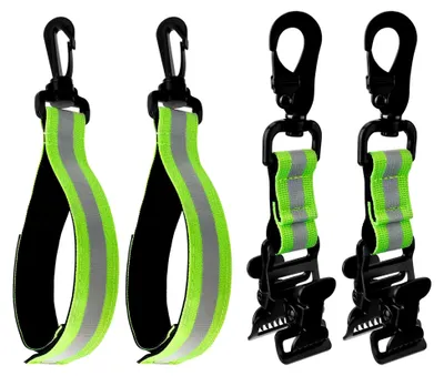 Produktbild von Handschuhhalter Feuerwehr 4 Stück mit Karabiner und Doppelclip